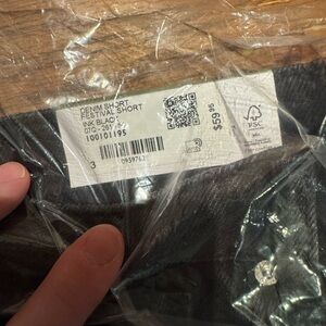 Garage Ink Black Denim Festival Jean Shorts